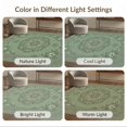 thumbnail image 7 of ODIKA 9'x12' Washable Area Rug Non-Shedding, Easy Care Boho Farmhouse Vine Border Entry Botanical Trailing Door Entryway Refined for Master Suite, California King, Under Bed, 7 of 7