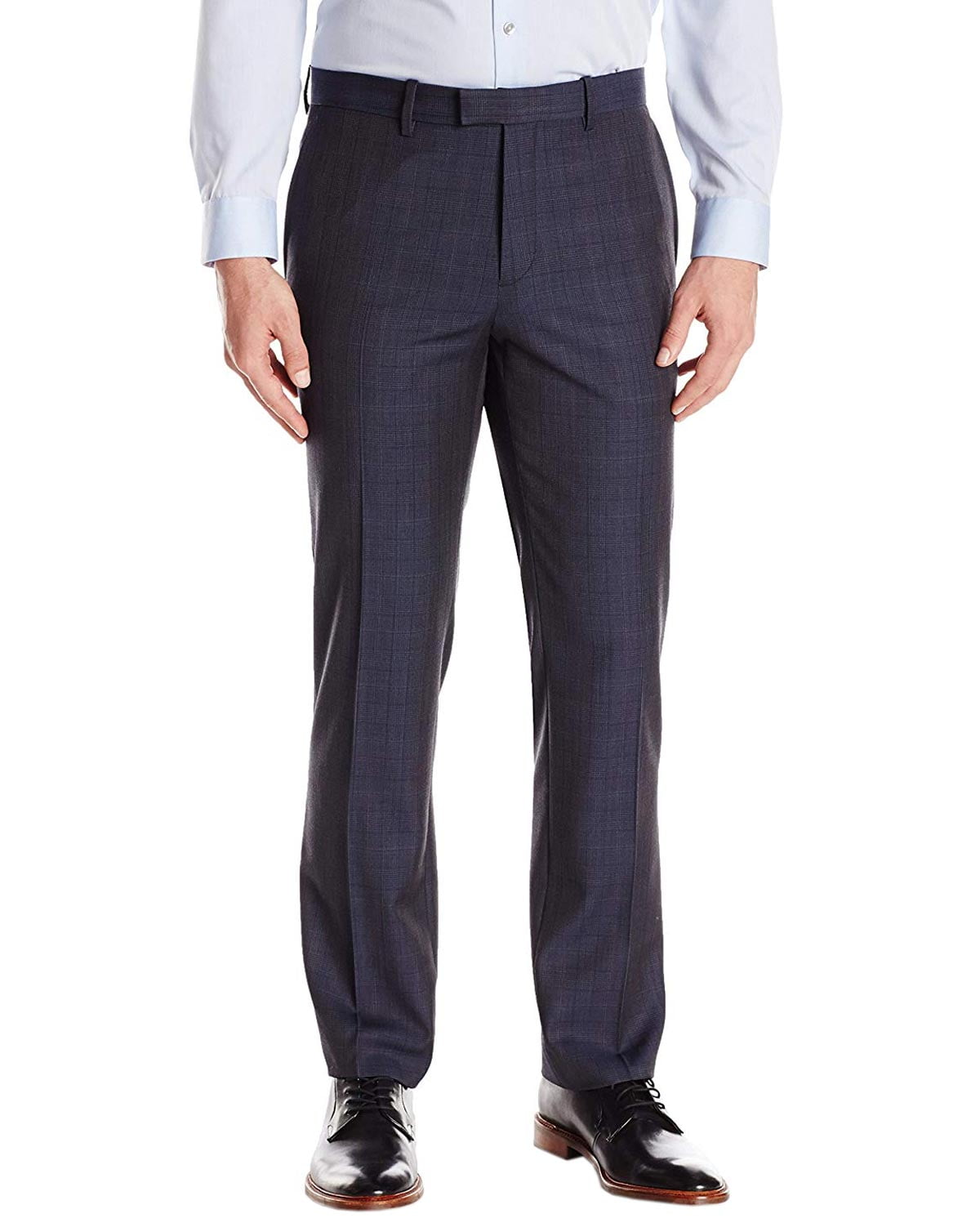 checkered wool pants