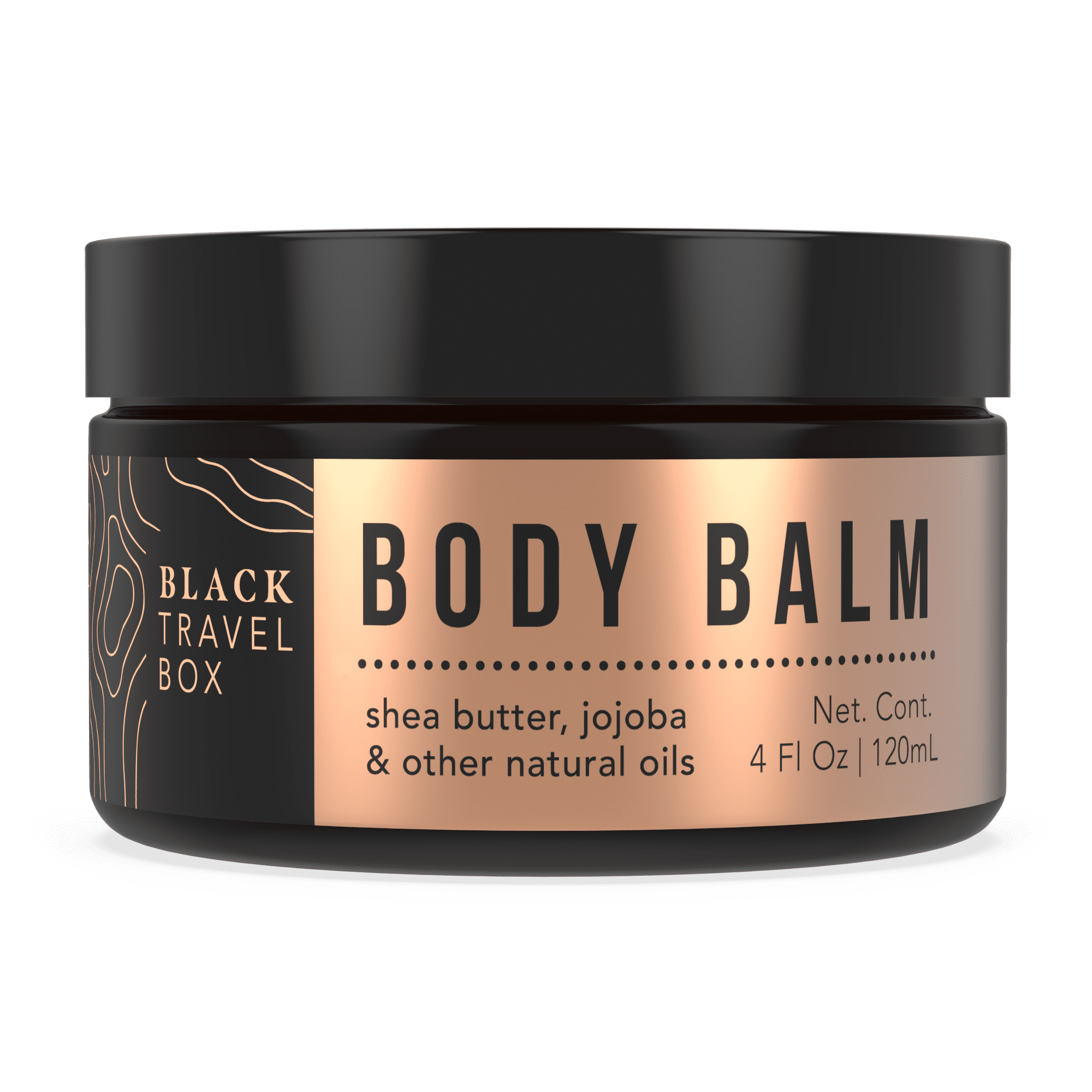 The Black Travel Box Body Balm, 4 oz