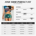 thumbnail image 5 of Rateoe Around The Planet Printed Power Workout Shorts for Women Tummy Control Squat Proof Ribbed Thick Seamless Scrunch Active Short-Large, 5 of 8