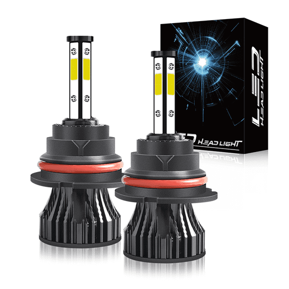 WVKVII 9007 LED Headlight Bulbs for Mazda B2300 1994-2008,55W 5500LM 6000K Pack of 2