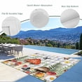 thumbnail image 3 of Spring Mushrooms Outdoor Rug for Patio/Deck/Porch, Non-Slip Large Area Rug 5 x 7 Ft, Farmhouse Pastoral Botanical Gray Plaid Indoor Outdoor Rugs Washable Area Rugs, Camping Rug Carpet Runner, 3 of 8