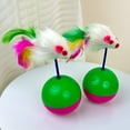 thumbnail image 4 of Cat Interactive Ball Cat Toy with Fake Feathered Mouse Automatic Toy Ball for Cats And Dogs Indoor Exercise Entertainment, 4 of 8