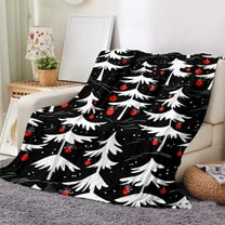 JLFNYA Christmas Blanket, 40" x 60" Christmas Throw Blanket, Christmas Blankets, Christmas Blankets for Couch Sofa Bed, Printed Flannel Casual Blanket, Christmas Gifts for Women