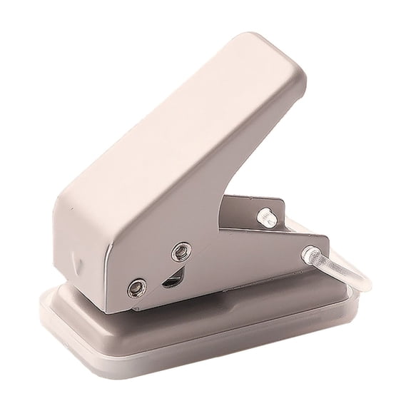 Single Hole Punch,1/4” Circle Paper Hole Puncher Self-locking Clip for Crafts,Handheld Tiny One Hole Puncher for Paper,Chipboard,Index Cards,Card Stock And Art Project(2.2x1.1x2")(Coffee)