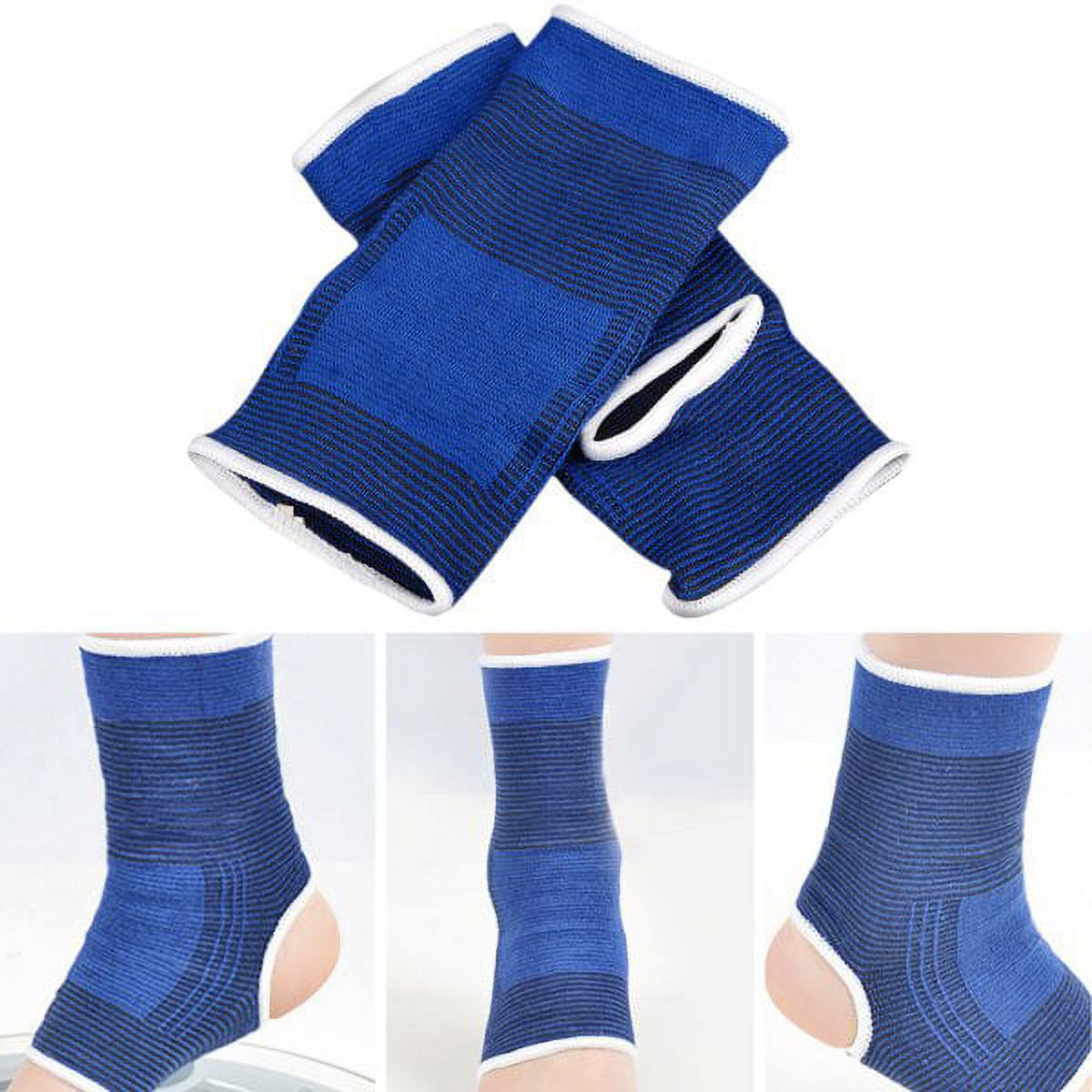 Ame Ankle Support Brace 2 Pack, Adjustable Compression Ankle Braces for Sports Protection, One Size Fits Most for Men & Women, 18x8cm