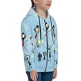 thumbnail image 3 of Invader Zim Teenager Hoodies Shirt Zipper Sweatshirts Hooded Hoody Clothes Coat For Boys Girls, 3 of 7