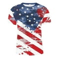 thumbnail image 5 of UVEASISHA Men's American USA Flag Patriotic T-Shirts,Big and Tall 4th of July T Shirts for Men Vintage Plus Size Graphic Tees Summer Casual Short Sleeve Crewneck Tops Sales Today 2025, 5 of 5