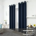 thumbnail image 3 of Deconovo Grommet Blackout Curtains for Living Room Light Blocking Window Curtain 42x63 inch Navy Blue 2 Panels, 3 of 6