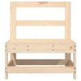 thumbnail image 2 of vidaXL Garden Middle Sofas 2 pcs Solid Wood Pine, 2 of 5