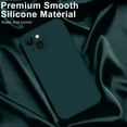thumbnail image 3 of Designed for iPhone 15 Plus Case with Screen Protector - Enhanced Camera Protection - Smooth Baby Skin-Like Feel Silicone Cover - Slim Fit Protective Phone Case 6.7" - Pine Green, 3 of 14