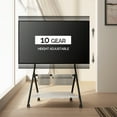 thumbnail image 3 of FITUEYES Design Mobile TV Stand for 55 60 65 75 78 Inch TV, Rolling TV Stand with Wooden Storage Shelves, Suitable for Living Room, Office and More, Collector Series., 3 of 5