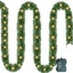 thumbnail image 2 of Adornos navideños, adornos navideños, regalos navideños, ratán artificial decorativo navideño de 16.4 pies con luces LED cálidas para festivales navideños, escaleras, paredes, chimeneas, repisas, deco, 2 of 7