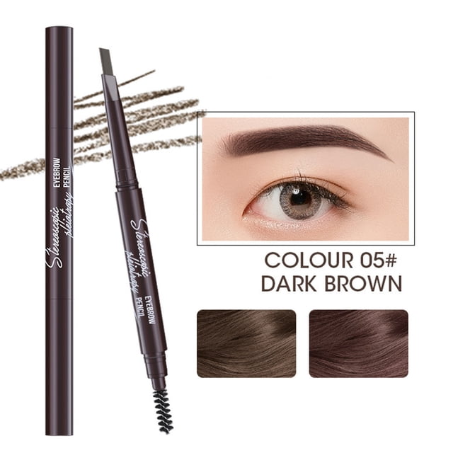 Eyebrow Pencil Single 5-Color Double-Headed Eyebrow Pencil Drawing Eye Long Lasting Eyebrow Pencil For Soft Textured Natural Daily Look Eyebrow Makeup, Eyebrow Pencil for Women