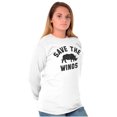 thumbnail image 4 of Save the Winos Rhinoceros Wine Lover Women's Long Sleeve T Shirt Brisco Brands S, 4 of 6