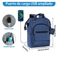 thumbnail image 4 of Mochila Pañalera Impermeable Multifunción Bebe Viaje Bolso Modelo Azul, 4 of 4