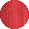thumbnail image 1 of Ahgly Company Machine Washable Indoor Round Abstract Red Modern Area Rugs, 6' Round, 1 of 4