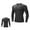 Black, variant on Men's Compression Shirts Long Sleeve Workout Gym T Shirt Running Top Cool Dry Sports Baselayer Undershirts