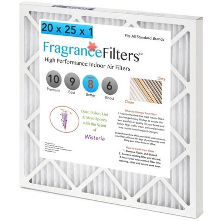 FragranceFilters Scented Indoor Air Filters, Wisteria, 12