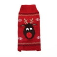 thumbnail image 3 of M64 New Christmas red-nosed elk Corgi medium and large-sized Golden Retriever Samoyed big dog sweater Christmas clothes (black,M), 3 of 6