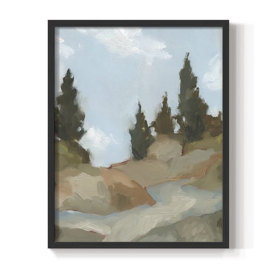 West Fork Hiking Trail II Framed Print in Black Solid Wood 8 x 10 Framed Print