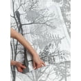 thumbnail image 3 of Nature Reversible Bedspread Set, Silhouette of Trees Forest Freshness Themed Woodland Branches Image, Pillow Shams & Comforter Microfiber Bedding Set, 3 Sizes, Pale Grey White, by Ambesonne, 3 of 4