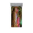 thumbnail image 2 of Natural Cave Bedding Set with Sheet & Covers, Colorful Geological Cistern Rainwater Harvest Luminous Reflections Picture, Printed Bedroom Decor 2 Shams, 4 Sizes, Multicolor, by Ambesonne, 2 of 3