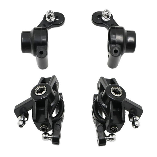 Portador de buje delantero 4 Uds. Portadores del eje de dirección /trasero para 144001 1/24 Control remoto RC Car Crawler Car Accessories Set