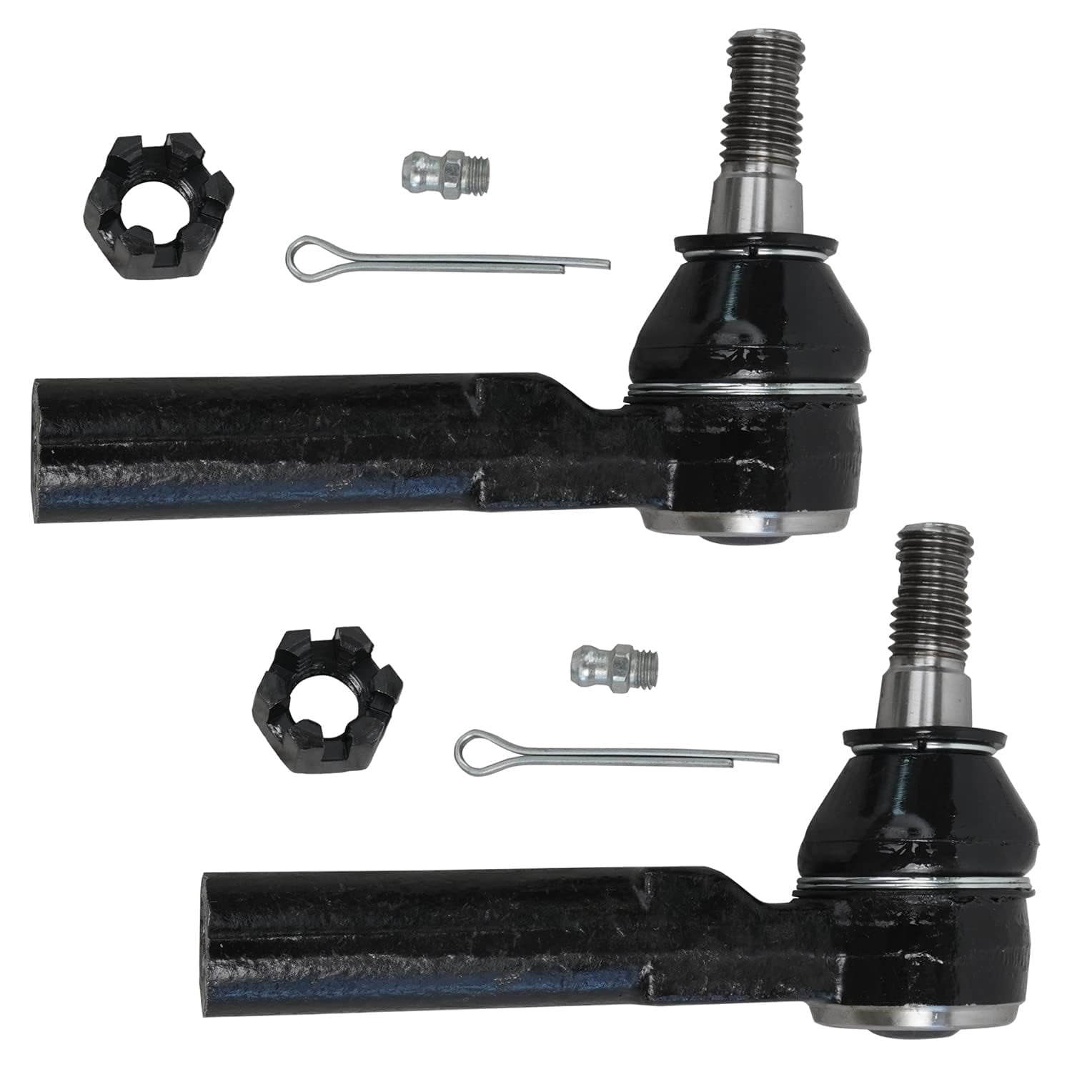 Detroit Axle - 2WD Front 12pc Suspension Kit for 2004-2006 Chevy Colorado GMC Canyon Isuzu i-280, 4 Upper & Lower Ball Joints, 4 Inner & Outer Tie Rods, 2 Sway Bars, 2 Boots, Replacement