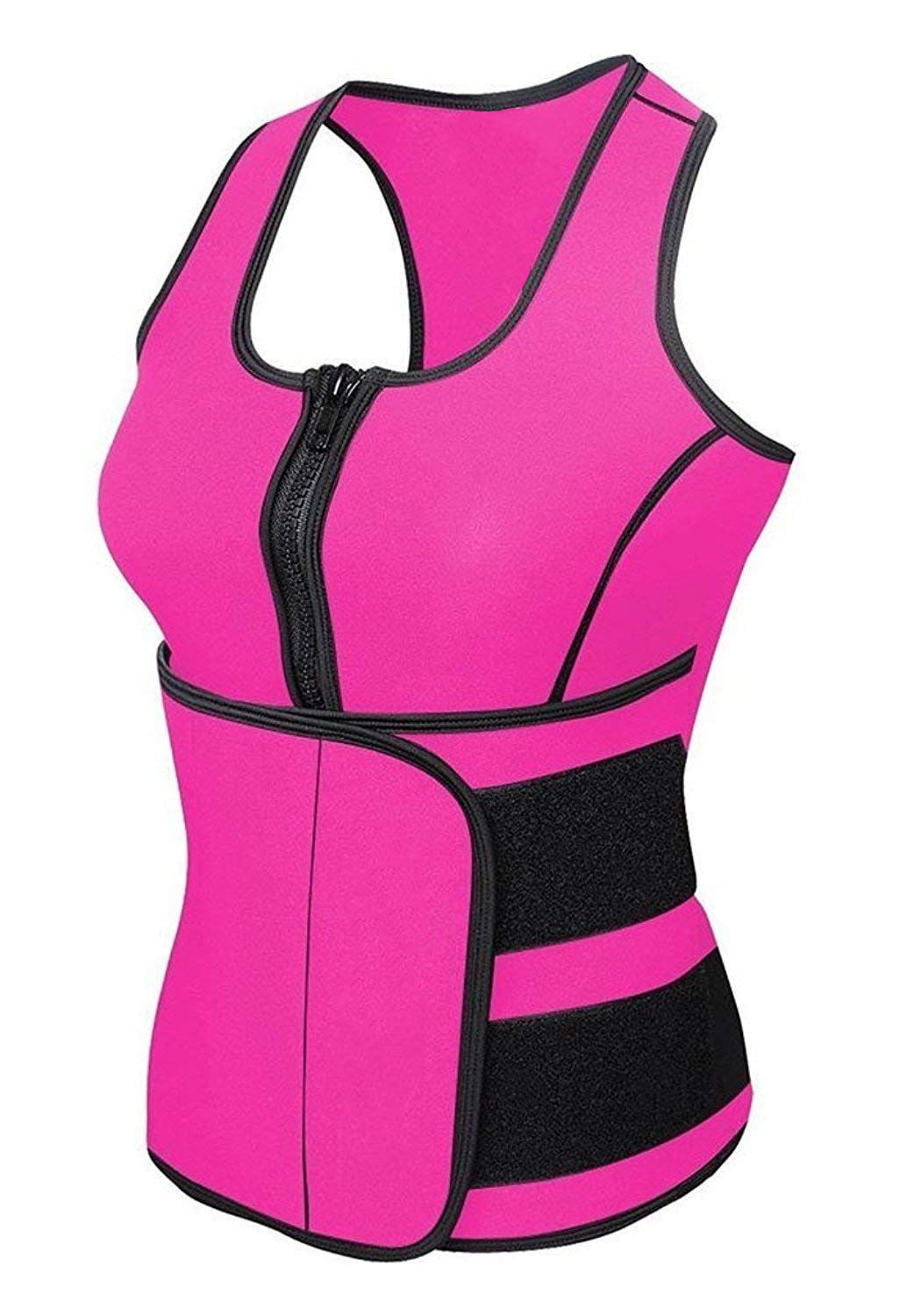 9165 Women\'s Hot Sweat Vest Waist Trainer 3 Hook + Zipper Slimming Neoprene Women main image 4