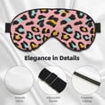 thumbnail image 4 of Cauagu Leopard Print Sleep Eye Mask, Blindfold Eye Sleep Shade Cover with Elastic Strap/Headband Eye Cover Eyeshade for Night Sleeping/Travel Nap, 4 of 7
