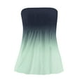 thumbnail image 5 of Women's Trendy Backless Tube Tops Strapless Bandeau Tanks Sexy Summer Casual Tank Tops Green XL, 5 of 6