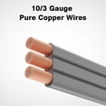 1 Pack 15 FT 3 Prong Dryer Cord, NEMA 10-30P to 3-Wire Appliance Cord ...