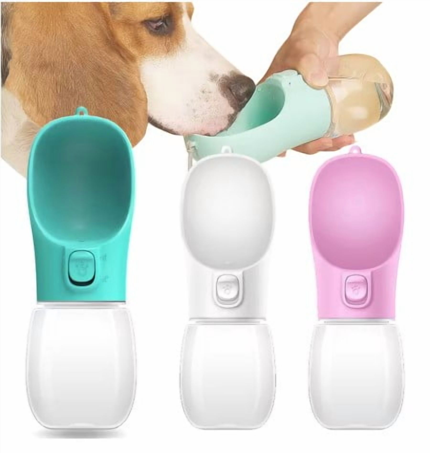 AllTopBargains Portable Pet Water Bottle Feeder for Walking