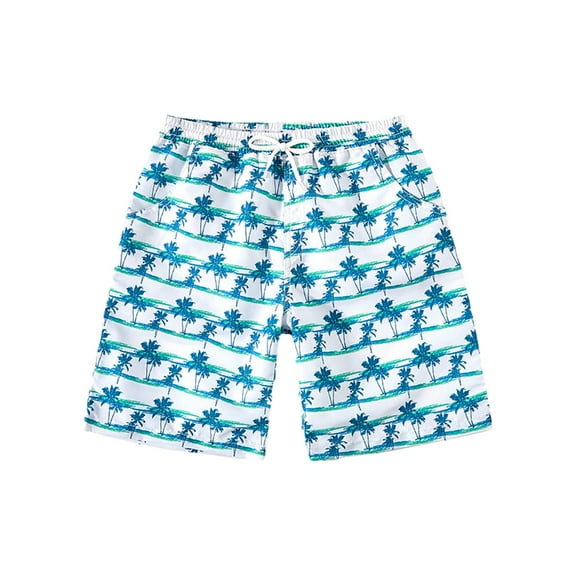 BULLPIANO Boys Swim Trunks with Compression Liner Swim Shorts Quick Dry Bathing Suit with Boxer Brief Swimwear,Size 5-6 Years