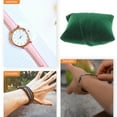 thumbnail image 5 of EXHUMKY Watch Pillow Watch Pillow Olive Green Plush Velvet 10Pcs Storage for Jewelry, 5 of 5