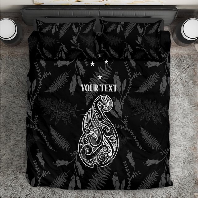 Juego de cama personalizado maorí Waitangi Nueva Zelanda Silver Fern Mix Kowhai