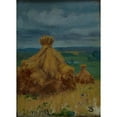 thumbnail image 2 of Ambroży Sabatowski 14x18 Gold Ornate Wood Frame and Double Matted Museum Art Print Titled - Cloudy Day (1913), 2 of 4