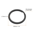 thumbnail image 2 of Unique Bargains 2.1x30mm Split Keychain Rings Flat Key Holder for Organization Black, 30Pack, 2 of 5
