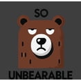 thumbnail image 4 of So Unbearable Youth Charcoal Crew Neck Short Sleeve Tee-XXL, 4 of 4