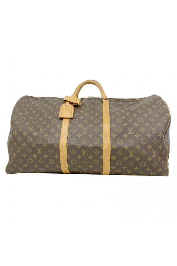 Pre-Owned Louis Vuitton Bags - Boston Monogram Keepall 60 Brown Men's & Women's