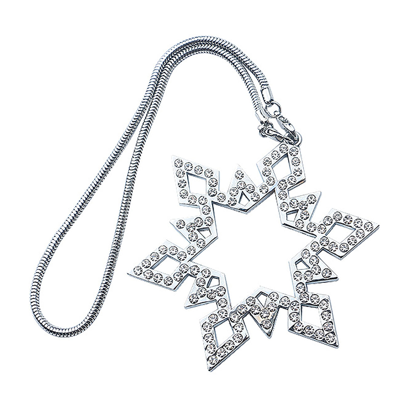Details about   Christmas Silver Snowflake Ornament 