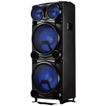 Supersonic LCD Display Bluetooth Portable Speaker Accessories Included, Black, IQ5515DJBT