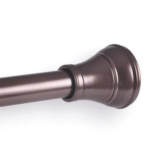 72 inch Aluminum Decorative Finial Tension Rod  Oil Rubbed Bronze