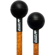 Percussion Mallets (Pair) for Tongue Drum or Keyboard Music, Soft Rubber Heads –– MADE IN U.S.A. –– Hand Stained Solid