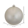 thumbnail image 2 of Bola de Adorno Navideño Vickerman Caramelo Plateado 8 cm, 2 of 4
