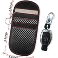 thumbnail image 1 of Key Fob Bag(2 Pack), Signal Blocking Key Fob case, RFID Key Fob Protector Pouch,Anti-Theft RFID Blocking Cage for Keyless Car Key(Carbon Fiber Fabric), 1 of 1
