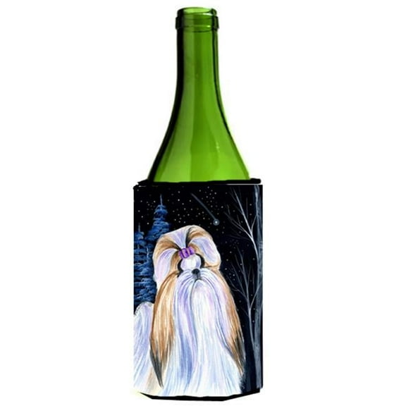 Starry Night Shih Tzu Wine bottle sleeve Hugger