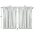 thumbnail image 2 of Ambesonne Summer Kitchen Curtains, Exotic Beach Vivid Sky, 55"x39", Sky Blue Aqua, 2 of 2