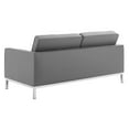 thumbnail image 4 of Loft Tufted Upholstered Faux Leather Sofa and Loveseat Set-EEI-4106, 4 of 7